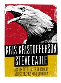 Kris Kristofferson and Steve Earle Season 35 by Print Mafia