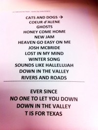 The Head and the Heart Setlist
