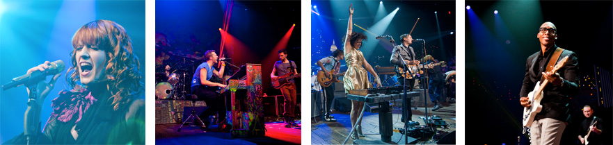 Florence, Coldplay, Arcade Fire, Raphael Saadiq