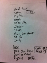Widespread Panic Setlist