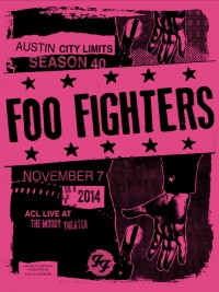 Foo Fighters Poster by Mark Pedini and Jared Connor of Mexican Chocolate