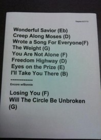 Mavis Staples setlist 06-27-12