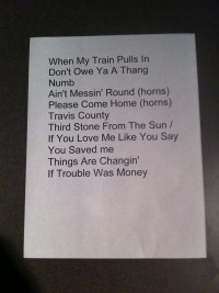 Gary Clark Jr. taping setlist