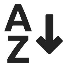 Alphabetical Sort Icon