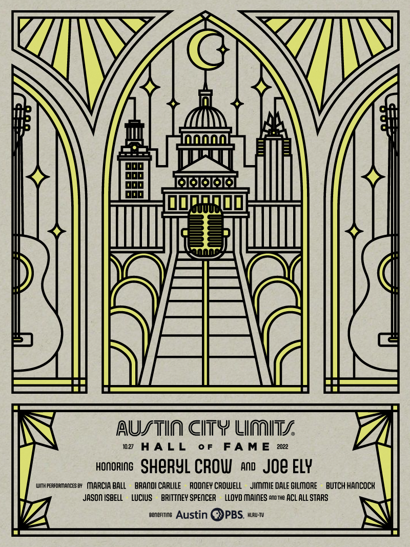 2022 Austin City Limits Hall of Fame Poster