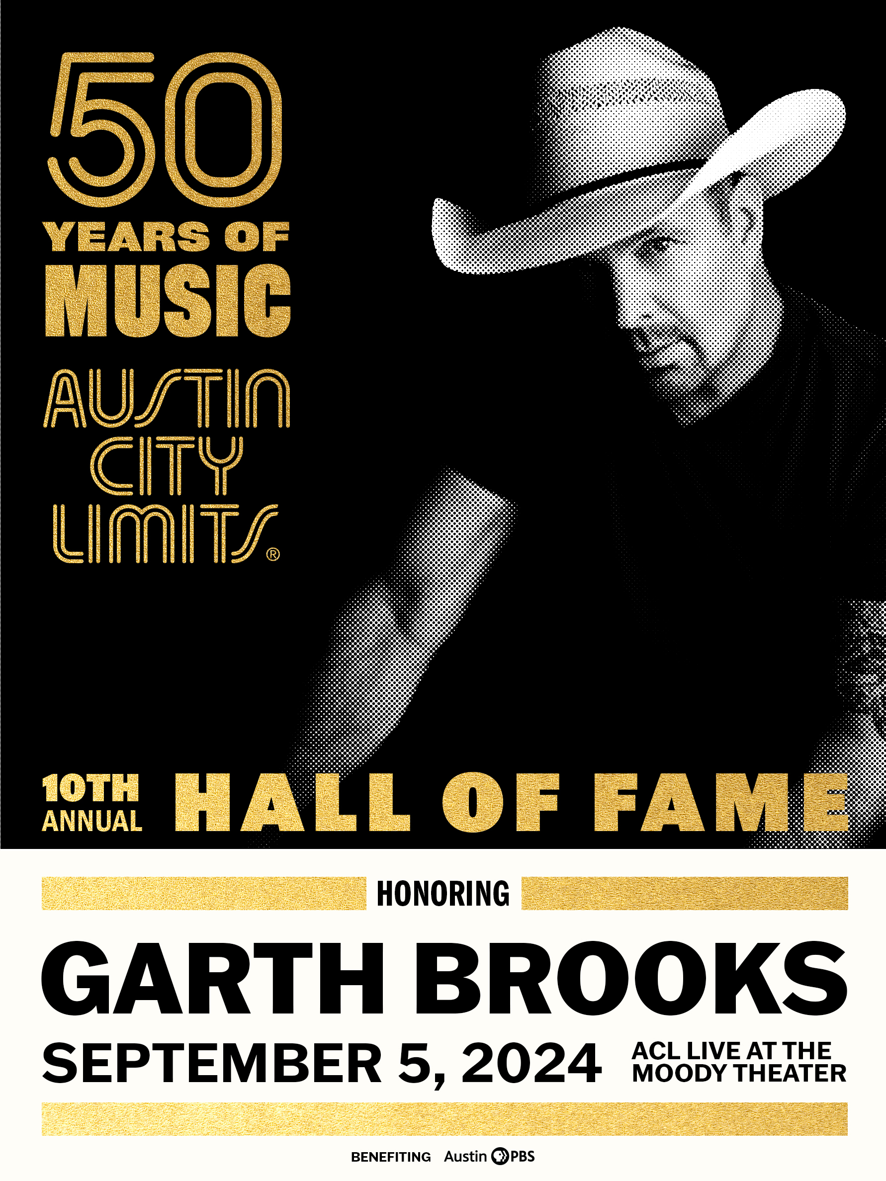 2024 Austin City Limits Hall of Fame Poster