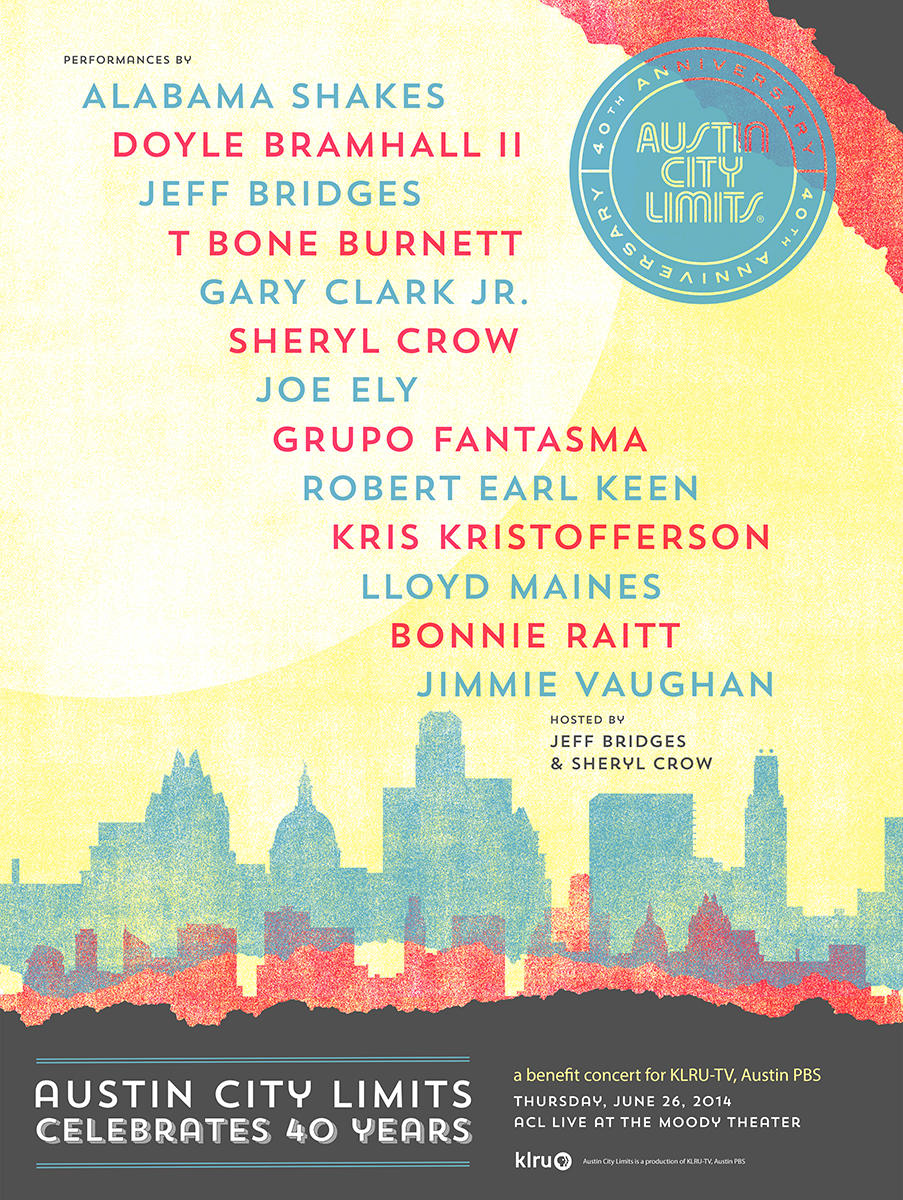 2014 Austin City Limits Hall of Fame Poster