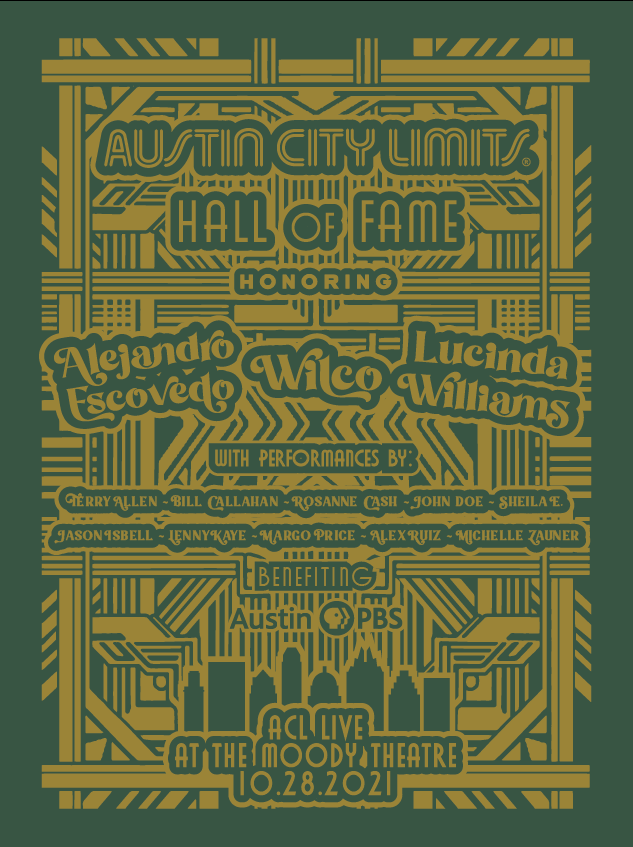 2021 Austin City Limits Hall of Fame Poster