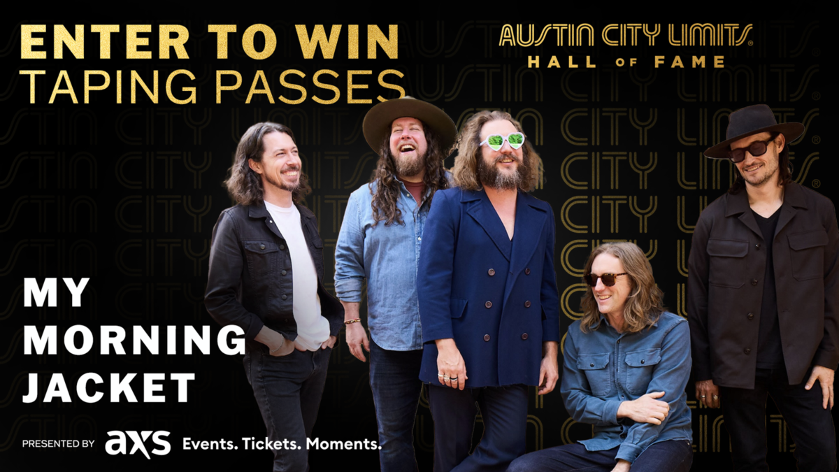 My Morning Jacket taping pass giveaway graphic